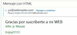 correo html