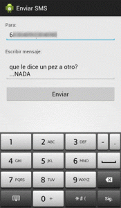 sms en android