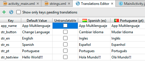 translations editor