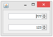 [Swing] تغيير لون الخلفية والخط للمكون JSpinner  Java_control