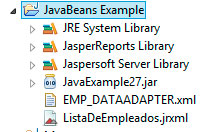 jasperreport ejemplo beans